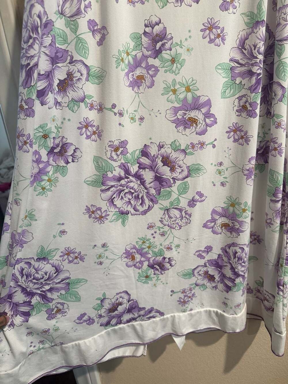 Lati Fashion Vibtage Intimates Floral Sleeveless Nightgown/Duster Sz.M - Picture 6 of 7